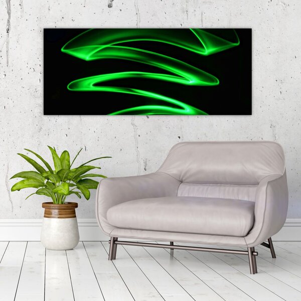 Slika - neonski valovi (120x50 cm)