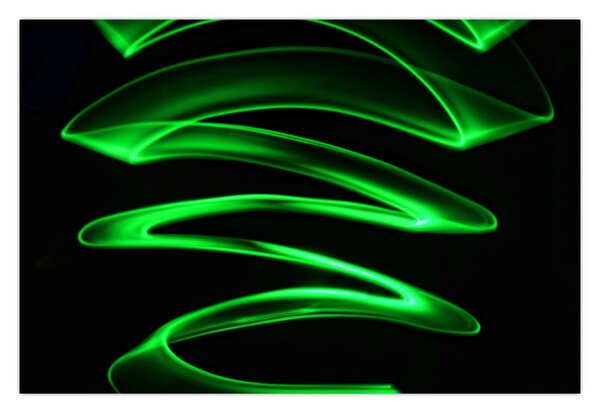 Slika - neonski valovi (90x60 cm)