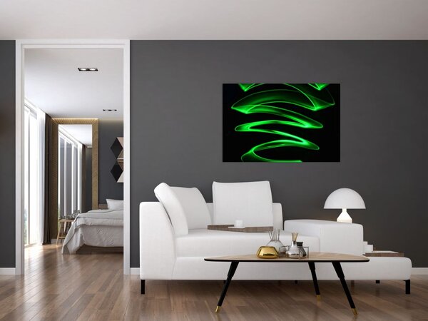 Slika - neonski valovi (90x60 cm)