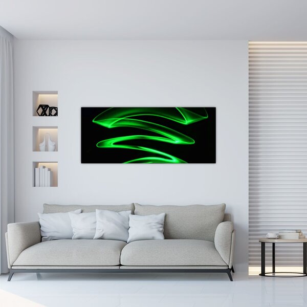 Slika - neonski valovi (120x50 cm)