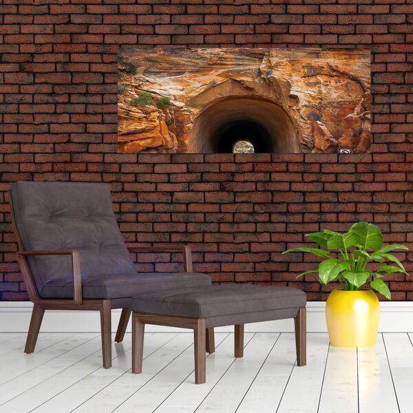 Slika - tunel u stijeni (120x50 cm)