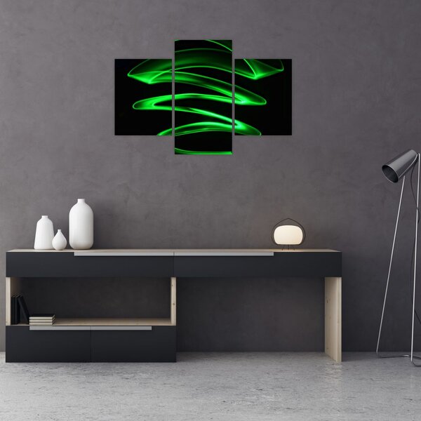 Slika - neonski valovi (90x60 cm)