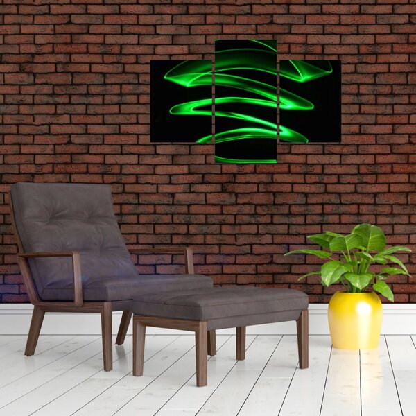 Slika - neonski valovi (90x60 cm)