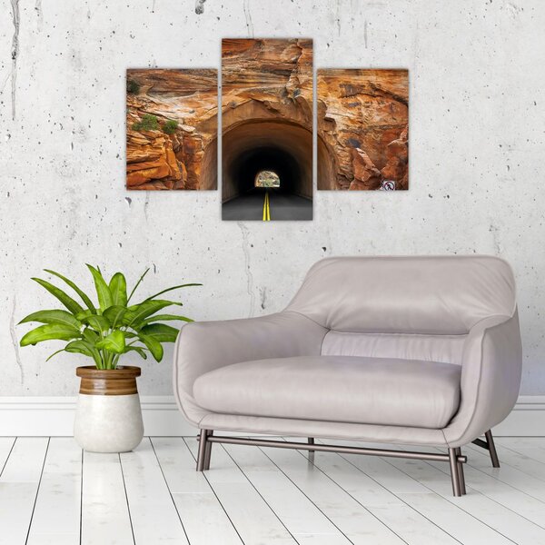 Slika - tunel u stijeni (90x60 cm)