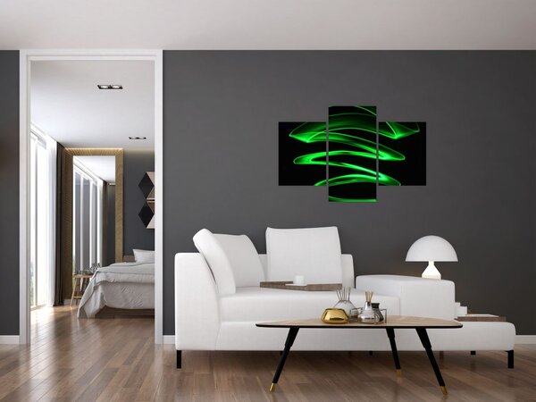 Slika - neonski valovi (90x60 cm)