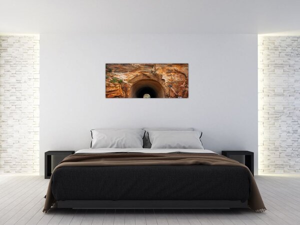 Slika - tunel u stijeni (120x50 cm)