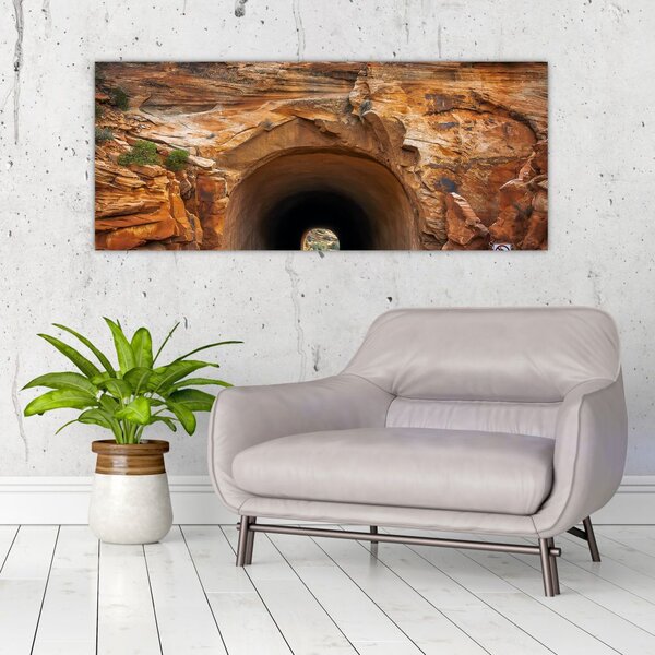 Slika - tunel u stijeni (120x50 cm)