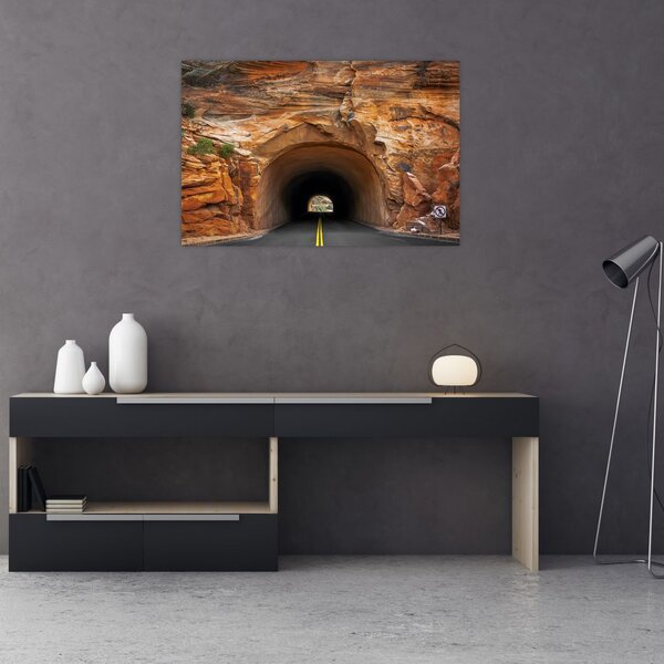 Slika - tunel u stijeni (90x60 cm)