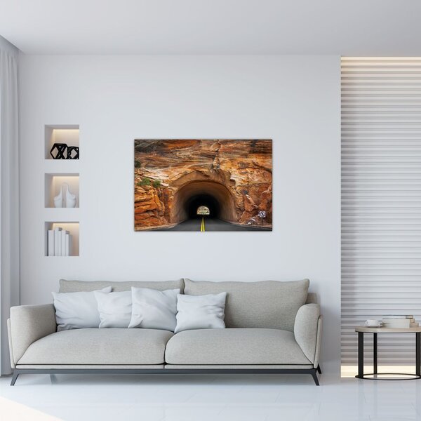 Slika - tunel u stijeni (90x60 cm)