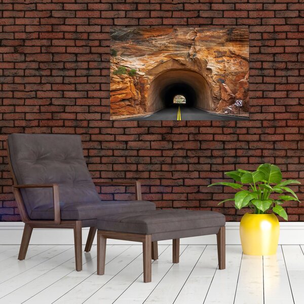 Slika - tunel u stijeni (90x60 cm)