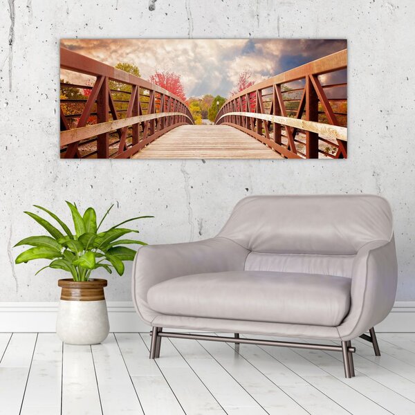 Slika - drveni most (120x50 cm)