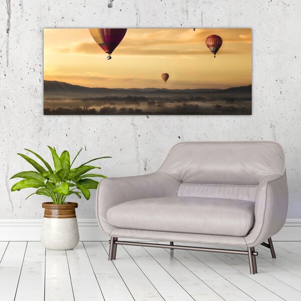 Slika - leteći baloni (120x50 cm)