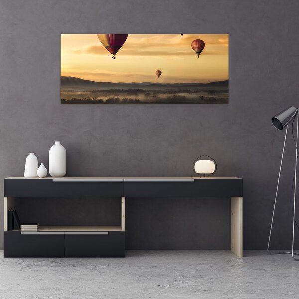 Slika - leteći baloni (120x50 cm)