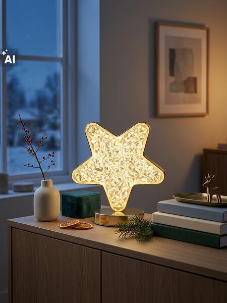 Sinsay - Božićna LED stolna lampa u obliku zvijezde