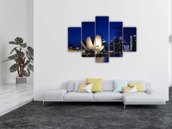 Slika Singapura noću (150x105 cm)