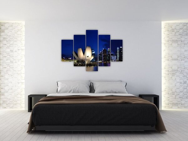 Slika Singapura noću (150x105 cm)
