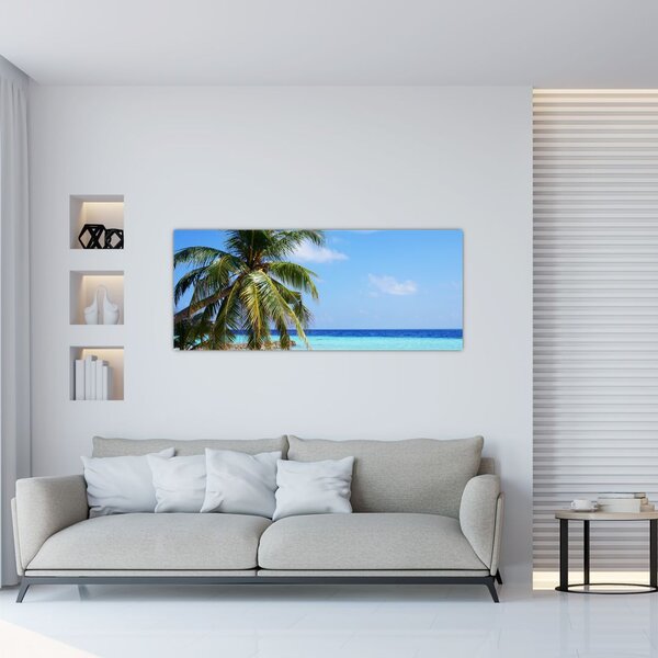 Slika palme na plaži (120x50 cm)