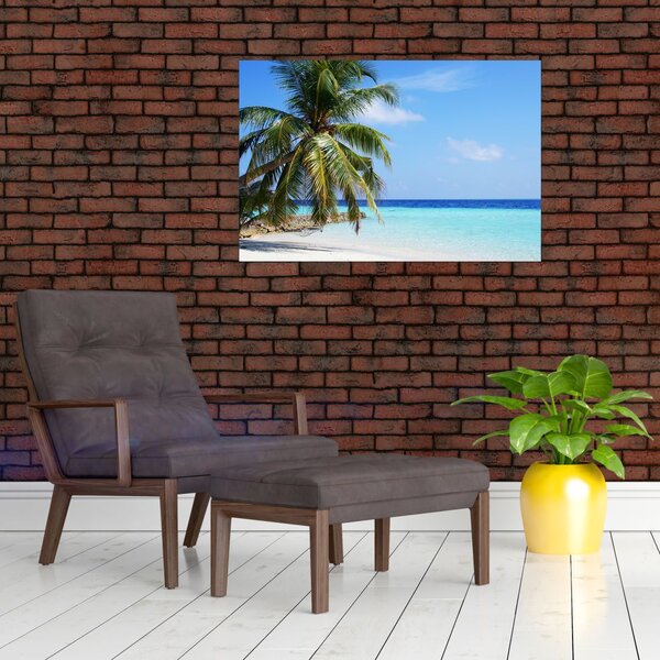 Slika palme na plaži (90x60 cm)
