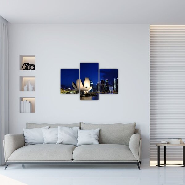 Slika Singapura noću (90x60 cm)