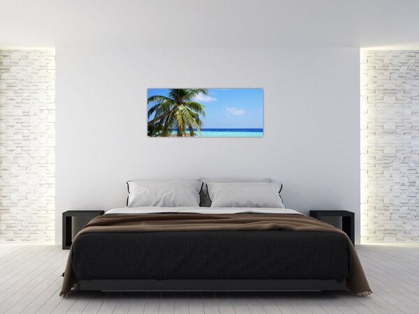 Slika palme na plaži (120x50 cm)