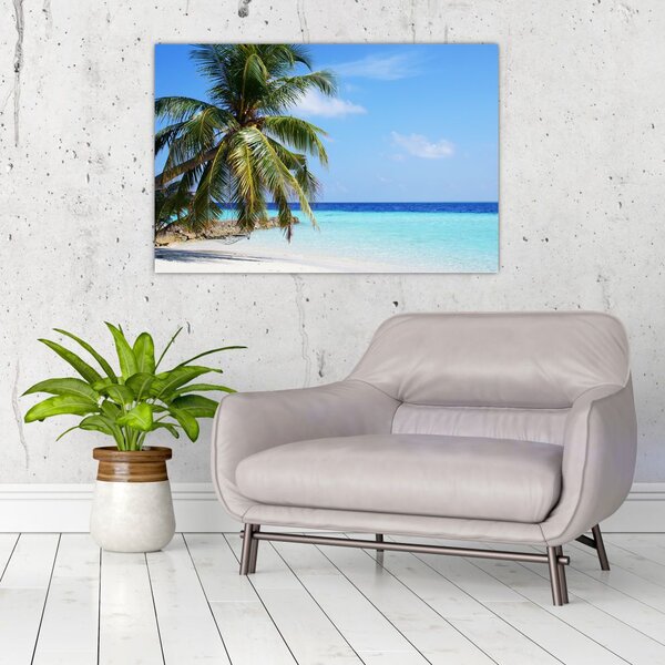 Slika palme na plaži (90x60 cm)