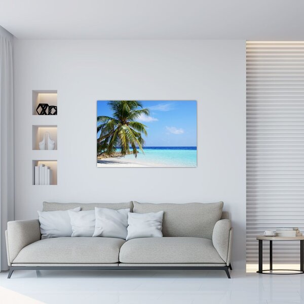 Slika palme na plaži (90x60 cm)