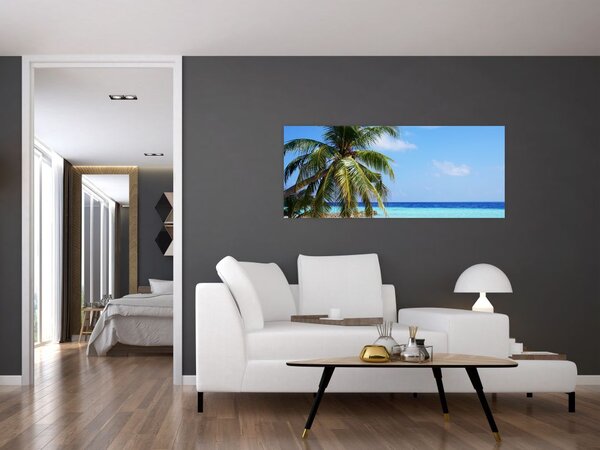 Slika palme na plaži (120x50 cm)