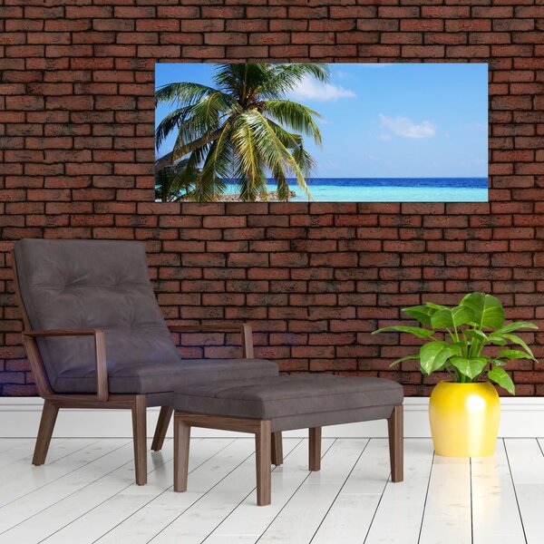 Slika palme na plaži (120x50 cm)