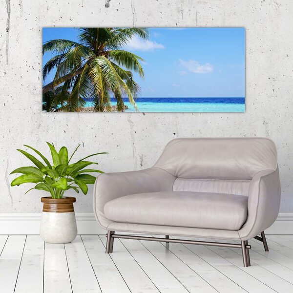 Slika palme na plaži (120x50 cm)