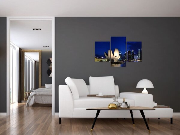 Slika Singapura noću (90x60 cm)