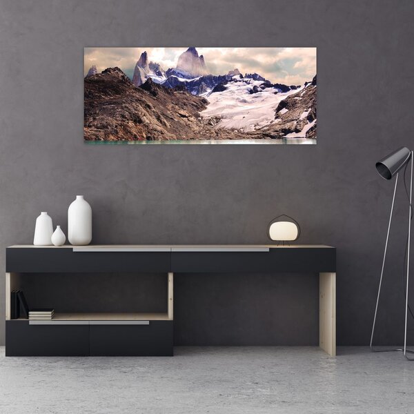 Slika planinskog jezera (120x50 cm)