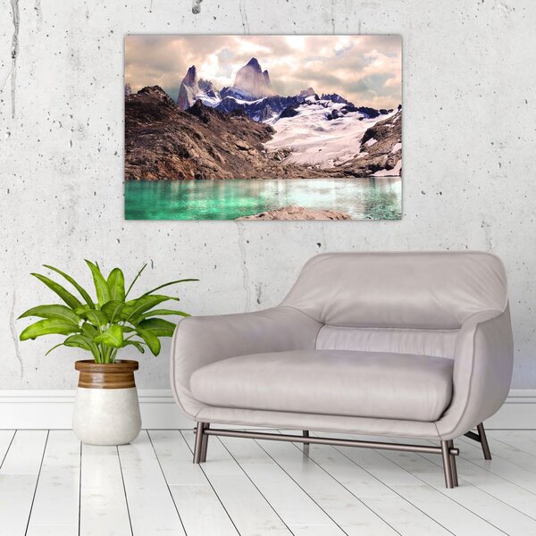 Slika planinskog jezera (90x60 cm)