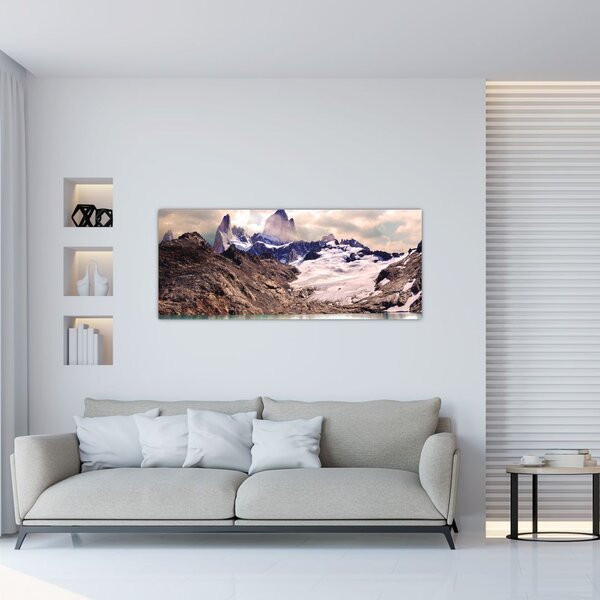 Slika planinskog jezera (120x50 cm)