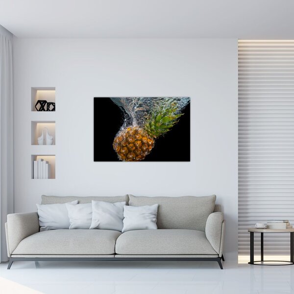 Slika ananasa u vodi (90x60 cm)