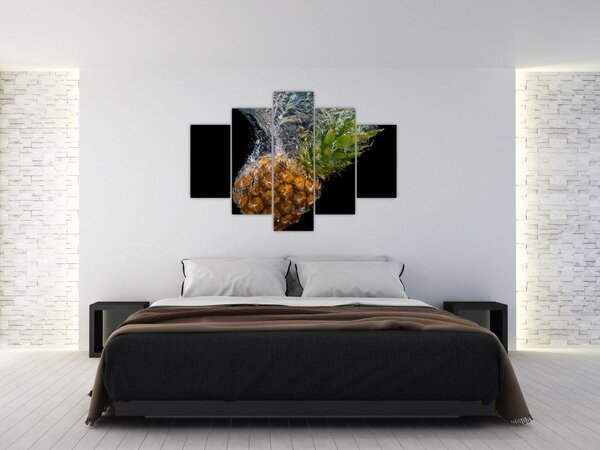 Slika ananasa u vodi (150x105 cm)