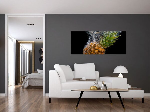 Slika ananasa u vodi (120x50 cm)