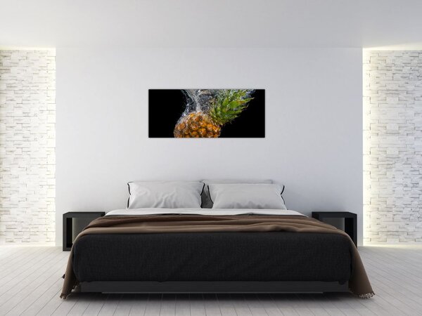 Slika ananasa u vodi (120x50 cm)