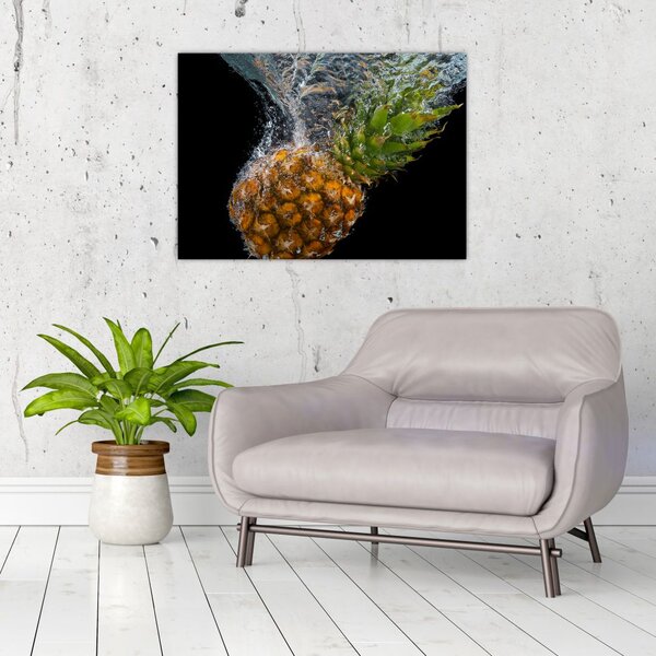 Slika ananasa u vodi (70x50 cm)