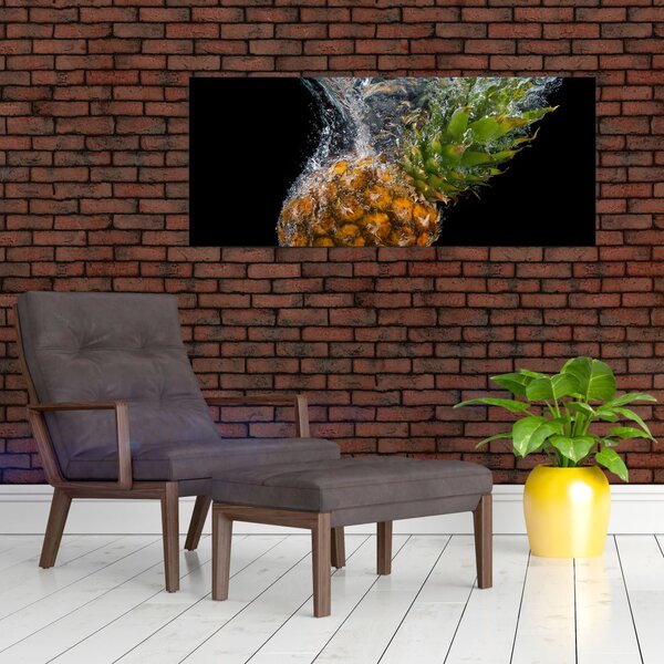 Slika ananasa u vodi (120x50 cm)