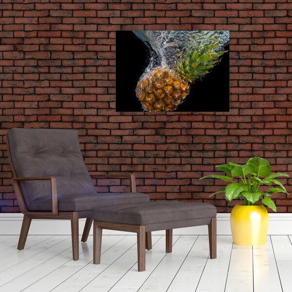 Slika ananasa u vodi (70x50 cm)