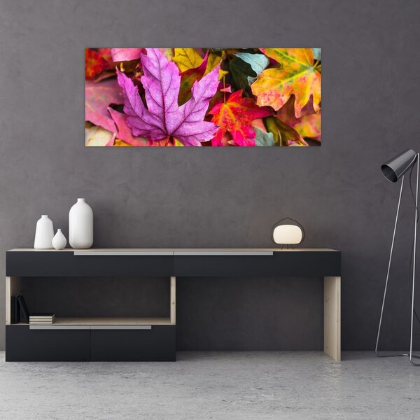 Slika - jesensko lišće (120x50 cm)