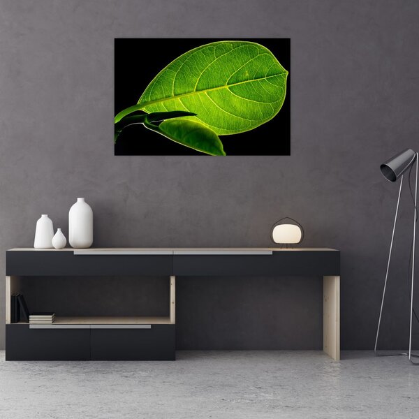 Slika - zeleni list (90x60 cm)
