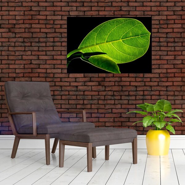 Slika - zeleni list (90x60 cm)