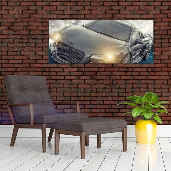 Slika automobila Audi - sivi (120x50 cm)