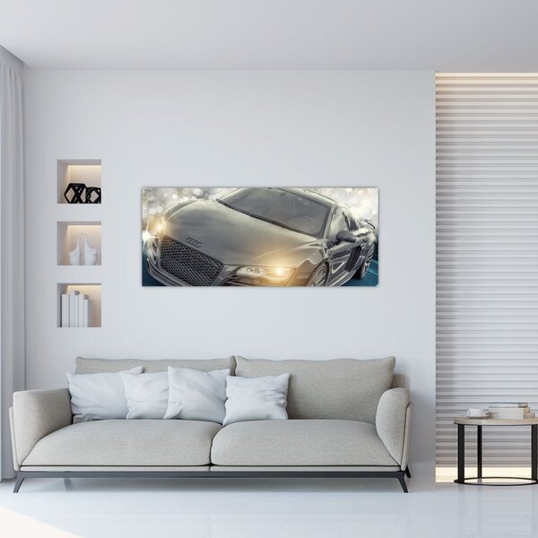 Slika automobila Audi - sivi (120x50 cm)