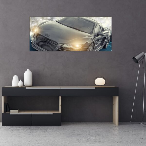 Slika automobila Audi - sivi (120x50 cm)