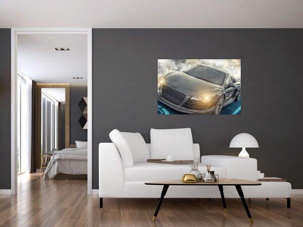 Slika automobila Audi - sivi (90x60 cm)