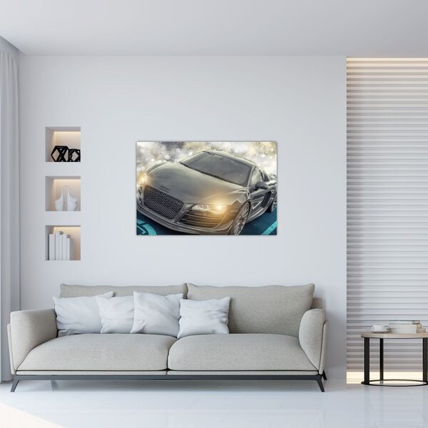 Slika automobila Audi - sivi (90x60 cm)