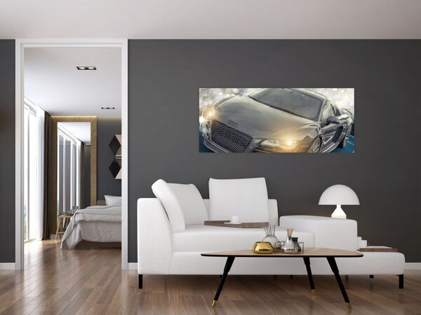 Slika automobila Audi - sivi (120x50 cm)