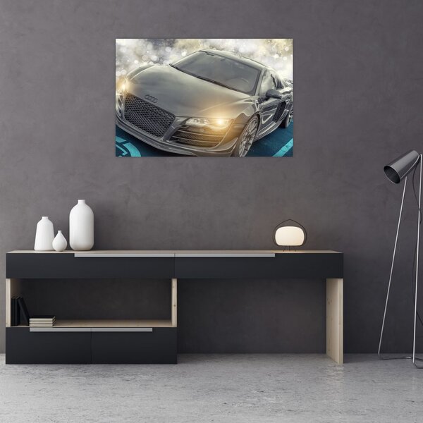 Slika automobila Audi - sivi (90x60 cm)